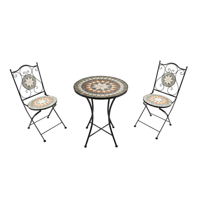 Andrejka 2 - Person Patio Dining Set with Round Table