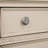 Bedroom 1Pc Nightstand Solid Wood Satin Knickel Knobs And Pulls