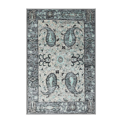 Tapis oriental beige / noir / gris