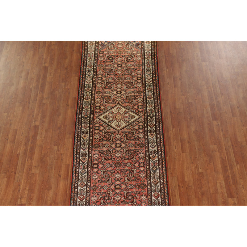 Tapis de couloir géométrique traditionnel 4x11