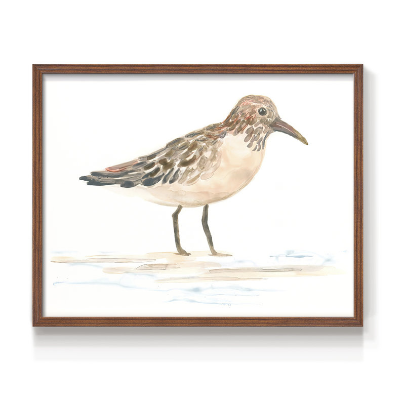 Pretty Piper III -Framed Print - Restickable, H 22 po x l 28 po, Noyer