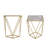 15.75" Marble Pattern Side Table, Coffee Table