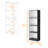 4-Shelf Bookcase In Matt Gray And White - Maximizes Storage, Blends Classic Modern Designs, Decorates Home Space Shelf With 4 Levels Ample Modern, Enhances