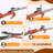 20FT Tree Trimmer, Telescoping Pole Saw with 5-20FT Extension Pole, Manual Tree Pruner Extendable for Yard, Garden, Patios