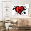Hardie style cœur rouge style graffiti-108174872
