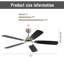 132cm Modern Dual-purpose Ceiling Fan Light with Remote Control-149747085-149747072