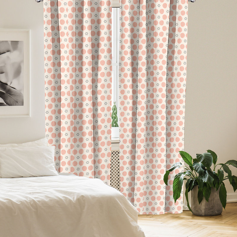 Rideaux pastel à 4 panneaux East Urban Home, L 56 po x L 84 po