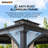 Sunjoy 10 x 12 ft Metal Gazebo with Black Rustproof Aluminum Frame Two Tier, Ceiling Hook and Mosquito Net