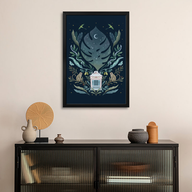 Monkey Tropical - Wall Art Print - Gallery Poster, 32" H x 24" W