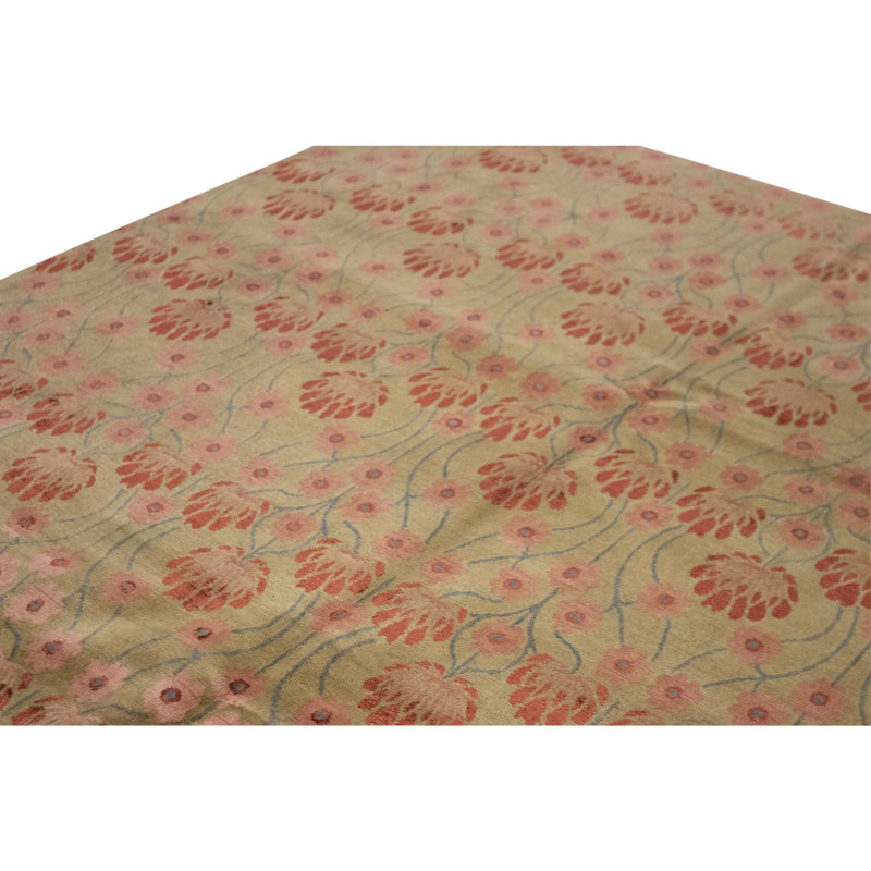 Handmade Silk and Wool Area Rug