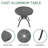 Patio Dining Set Round Table with Cushions Included-94516890