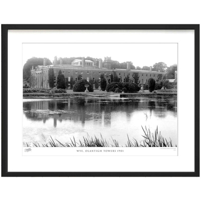 Wye, Olantigh Towers 1901 by Francis Frith - Single Picture Frame Print, 28cm H x 36cm W x 2.3cm D
