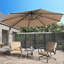 Écran d'intimité autoportant en métal H 72 po x l 46 po, panneau de clôture décoratif d'extérieur avec base stable, paravent portable pour patio, balcon, cour et jardin