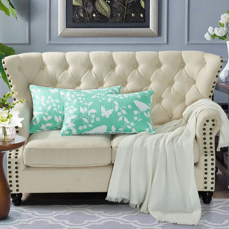 Housse de coussin Birdsong, Bleu sarcelle