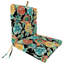 Coussin de chaise d'extérieur 22 "x 44" Colsen Noir avec attaches et boucle de suspension (ensemble de 2)