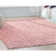 Papastamelos Basics Emerson Plain Textured Pink Shag Area Rug