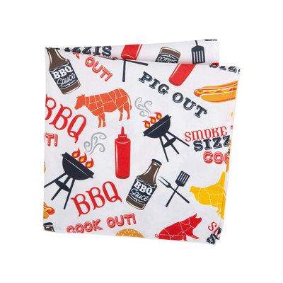 McDougal Polyester Abstract Square Napkin