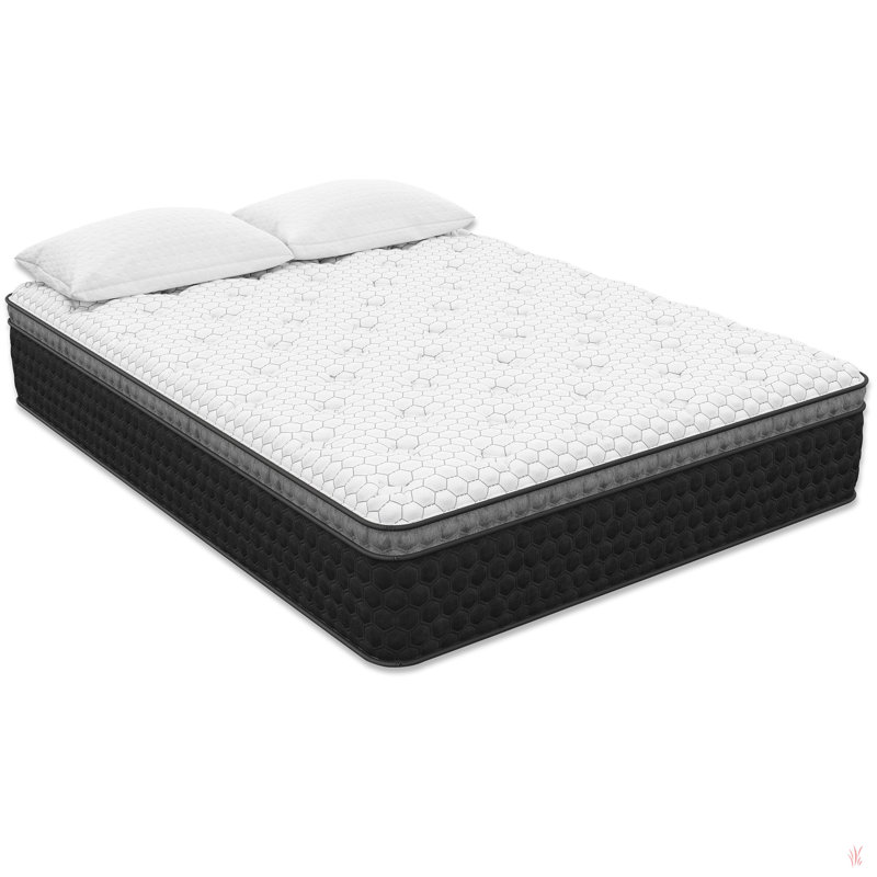 Cleo Cool Copper Ulta Support, mousse à mémoire de forme hybride avec luxueux plateau Euro, Lit simple