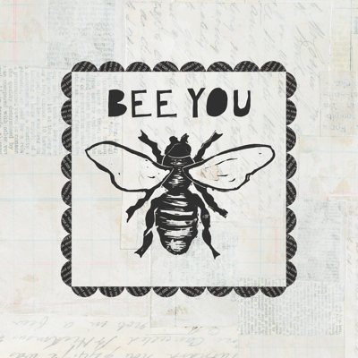 «Bee Stamp Bee You», peinture encadrée