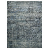 Mystique Abstract Area Rug in Blue