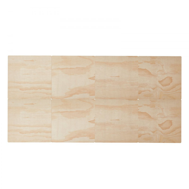 Bunkie Board, 0.4 in Foldable Bed Board Slats with Connection, Wooden Mattress Support forBed, Support Under Mattress Boards, Ready to Use, 8 Piece, Burlywood