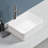 TOPCRAFT 15.75" L White Rectangular Bathroom Ceramic Sink Vanity Basin