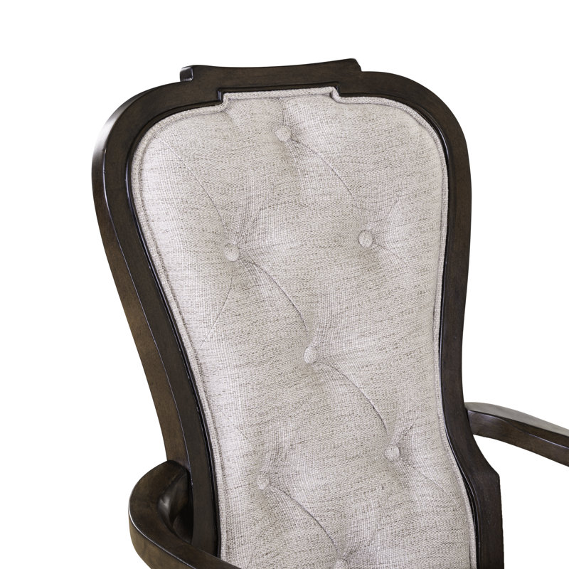 Chaise avec accoudoirs rembourrée Dillmon