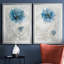 Blue Dahlia - ensemble de 2 reproductions d'art-1277016006-1277015992-1277016003