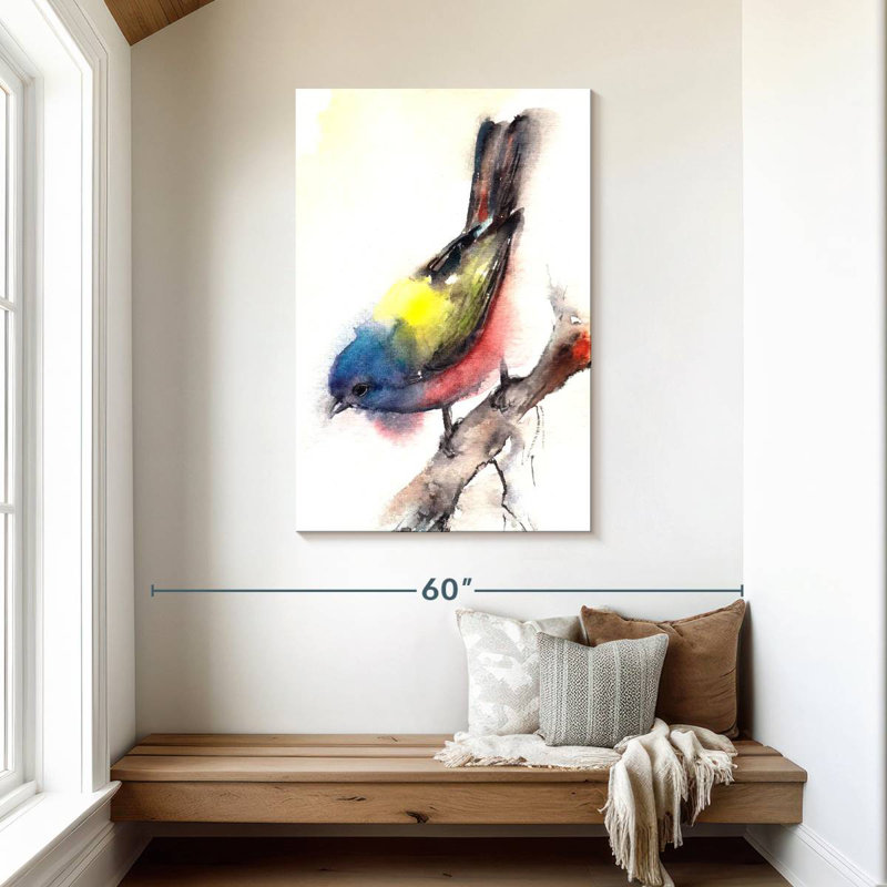 Brampt Bunting Bird, 45" H x 30" W