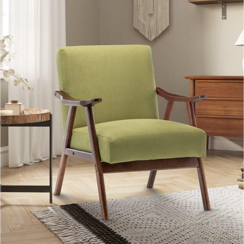 Gabar 75Cm Wide Armchair, Lime Green Poly-cotton 