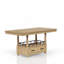 Table de comptoir - finition caramel