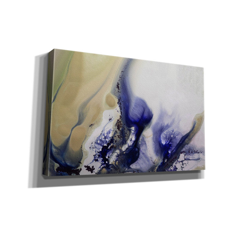 Toile épique Graffiti «Whirls Of The Waterscape» par Petra Meikle de Vlas, 40 po x 26 po