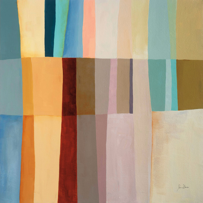 Stitched Together I by Jane Davies - Wrapped Canvas Painting, 51cm H x 51cm W x 3.8cm D