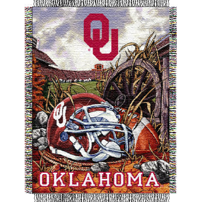 NCAA Throw Blanket, Homefield Advantage College Sports Decor, 48x60 Inches