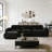L-shaped Soft Velvet Fabric,Movable Ottoman-540654477-538167685