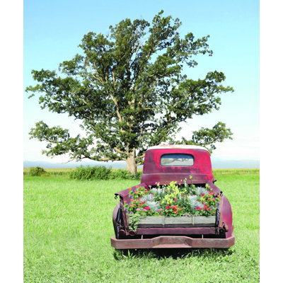 " Old Red Flower Truck "