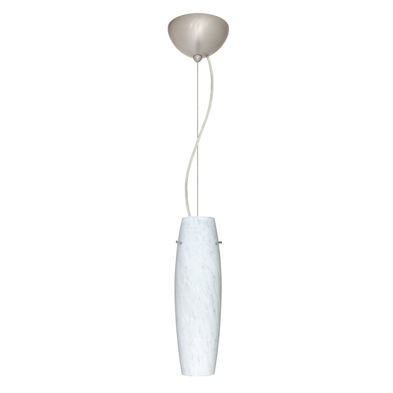 Jude 1 - Light Single Pendant, LED, Satin Nickel, Opal Matte