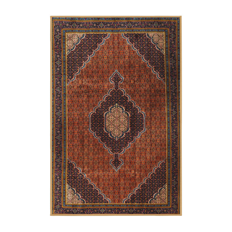 Tapis oriental brun / orange / vert, Rectangle 5 pi x 8 pi