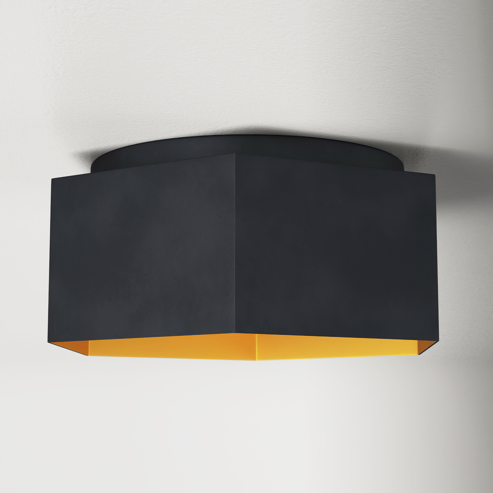 Allo Single Light Metal LED Flush Mount