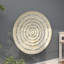 Eloise Mother of Pearl Shell Handmade Mosaic Plate Home Wall Decor with Blue Accents