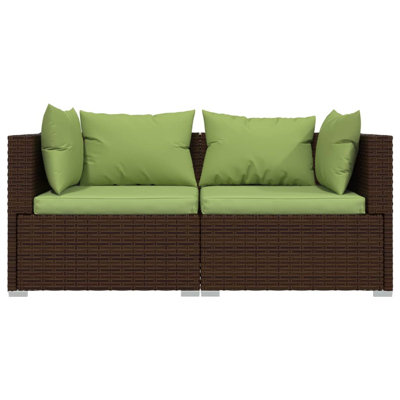 Virigina 55.1" Wide Rectangle Patio Sofa with Cushions by Ebern Designs