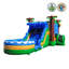 Jeu gonflable et glissade d'eau avec piscine Splash Jaguar de qualité commerciale JumpOrange