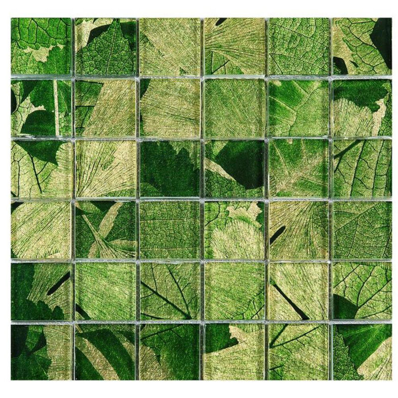 Spring 2" x 2" Glass Mosaic Tile