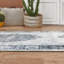 Tapis gris tissé à la machine Minato-87043934