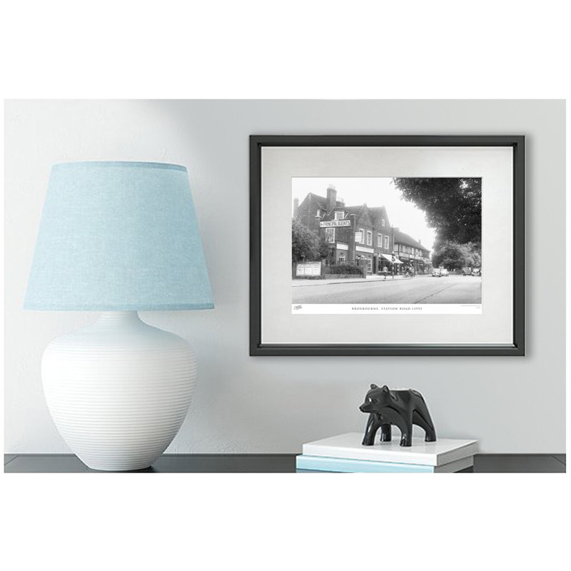 'Broxbourne, Station Road C1955' by Francis Frith - Single Picture Frame Print, 40cm H x 50cm W x 2.3cm D