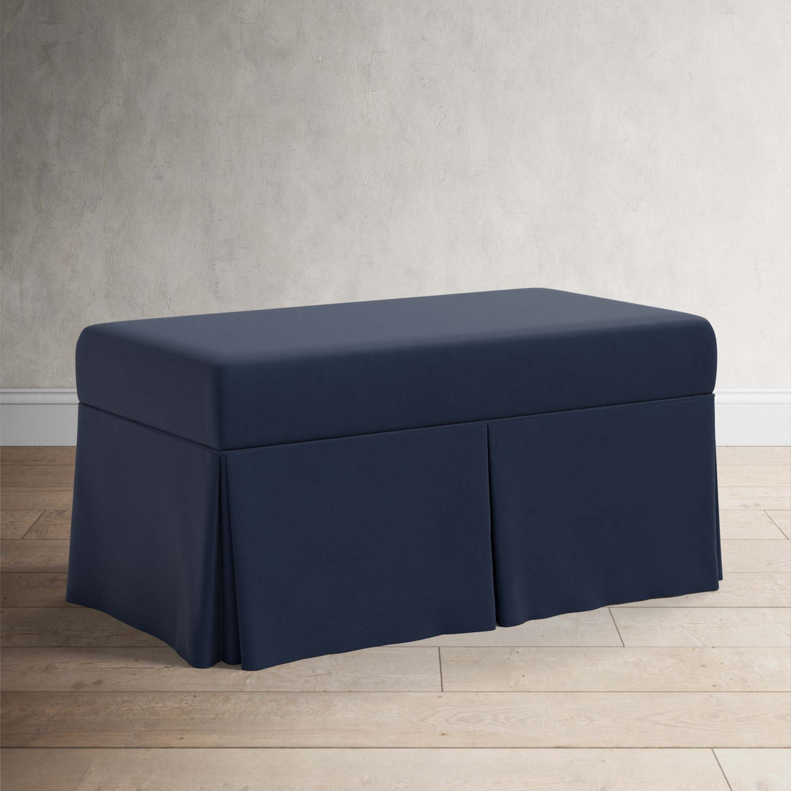 Wyatt Storage Bench, Classic Ink Performance Velvet