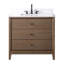 Meuble-lavabo simple 36 po avec plateau en marbre-107663166-107663149-122918897