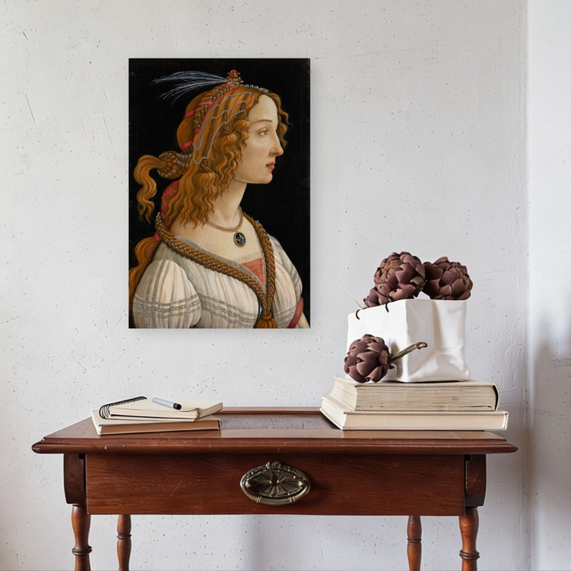 Idealised Portrait Of A Lady, C.1480-85 Abstract Contemporary Wall Art Print, 60.96cm H x 40.64cm W