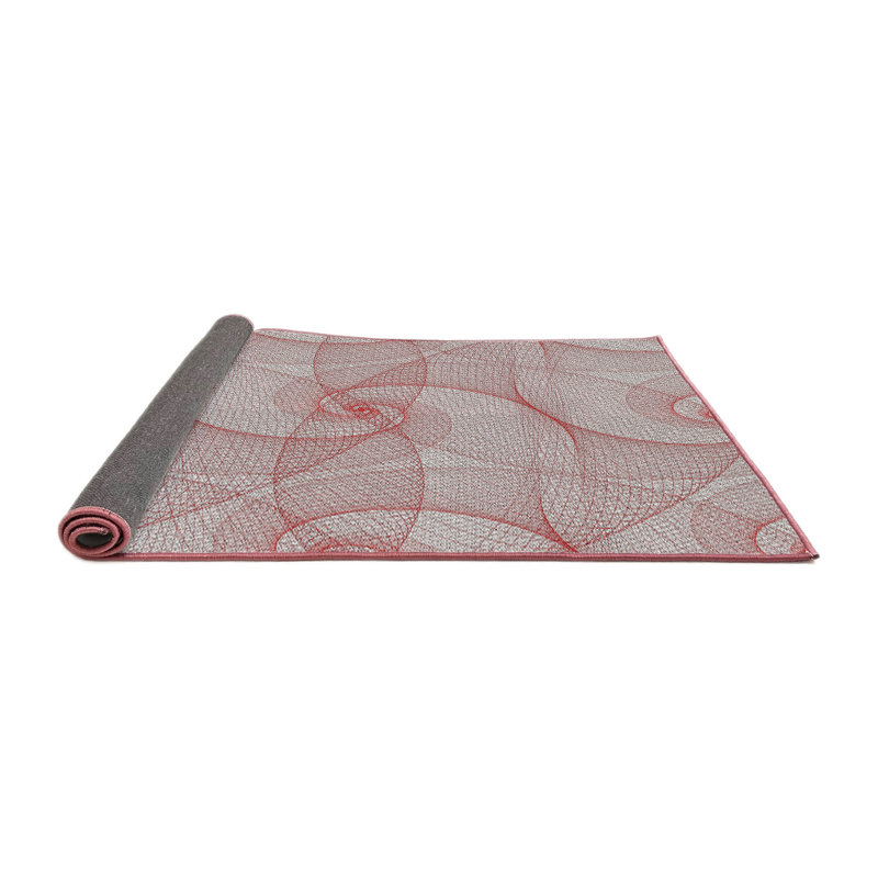 Tapis zone grise à motifs, Carré 5 pi