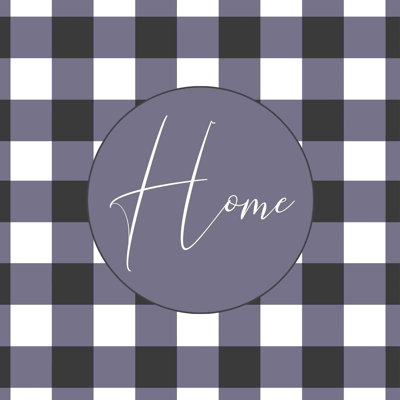" Navy Buffalo Check Home "